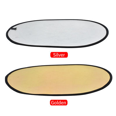 Draagbare Gouden Ovale Opvouwbare Lichte Reflector voor Fotografiestudio 120x90cm