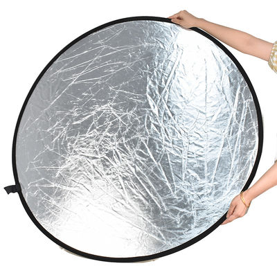 110cm Zilveren Vouwende Reflector 2 van de Fotostudio in 1 voor het Openlucht Binnen Schieten